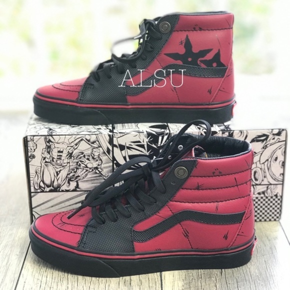 Vans Shoes - NWT VANS&Marvel SK8-HI Deadpool Black W AUTHENTIC